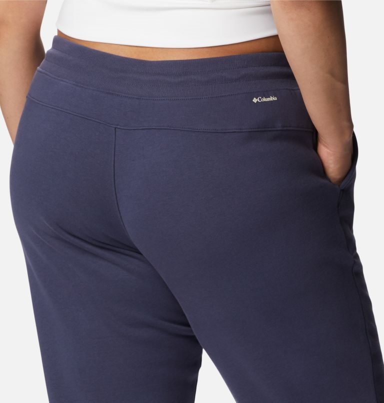 Women's Columbia Logo Fleece Jogger Navy | Plus Size CA-SA064